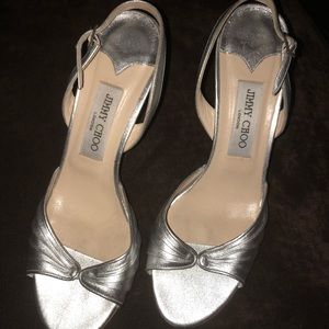 Silver Slingback Jimmy Choo’s